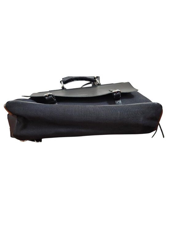 Sandqvist Jones Black Canvas Leather Convertible Backpack Messenger Laptop Bag main image 11